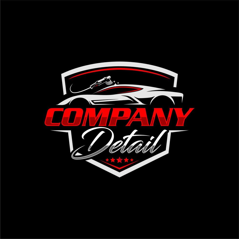 detailing car wash logo vector