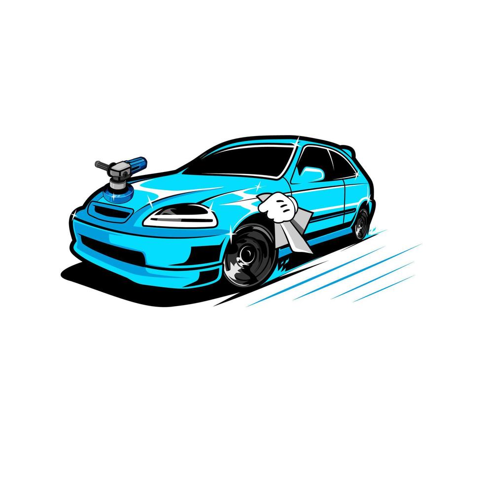 detailing car wash logo vector