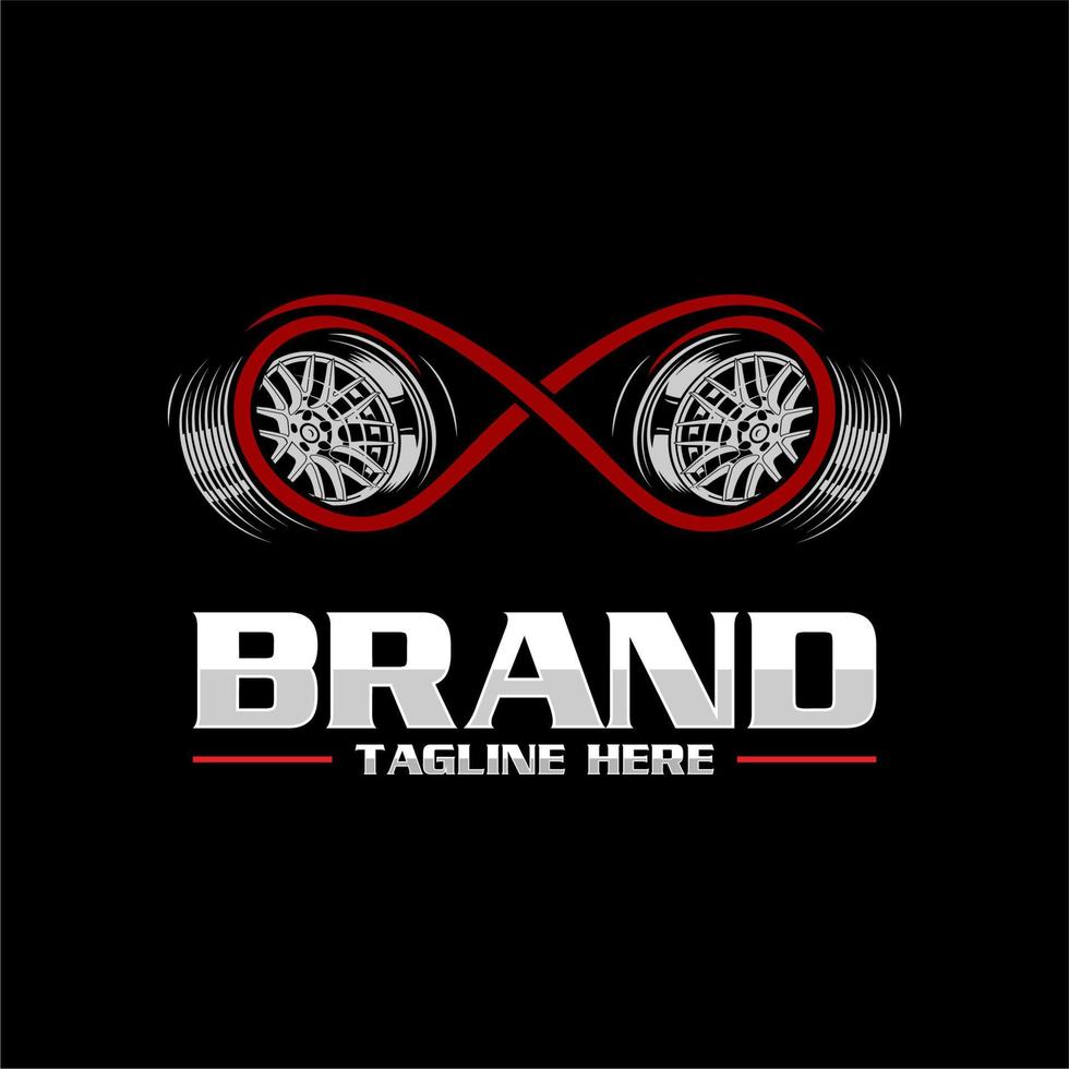 tire logo tire set vector