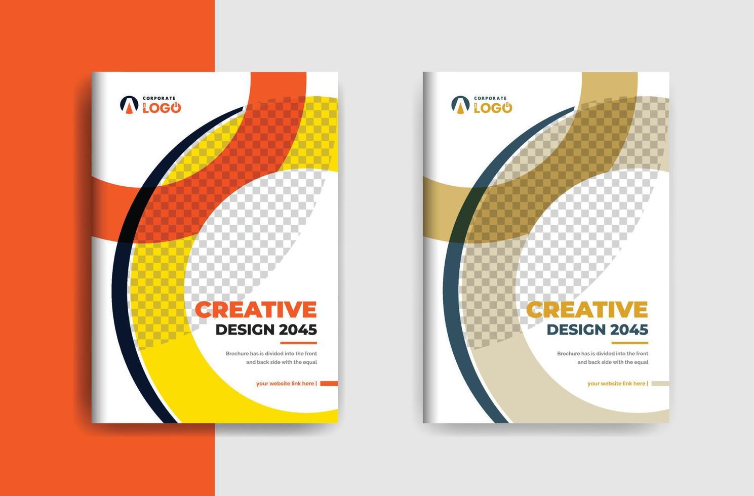 brochure cover design template vector