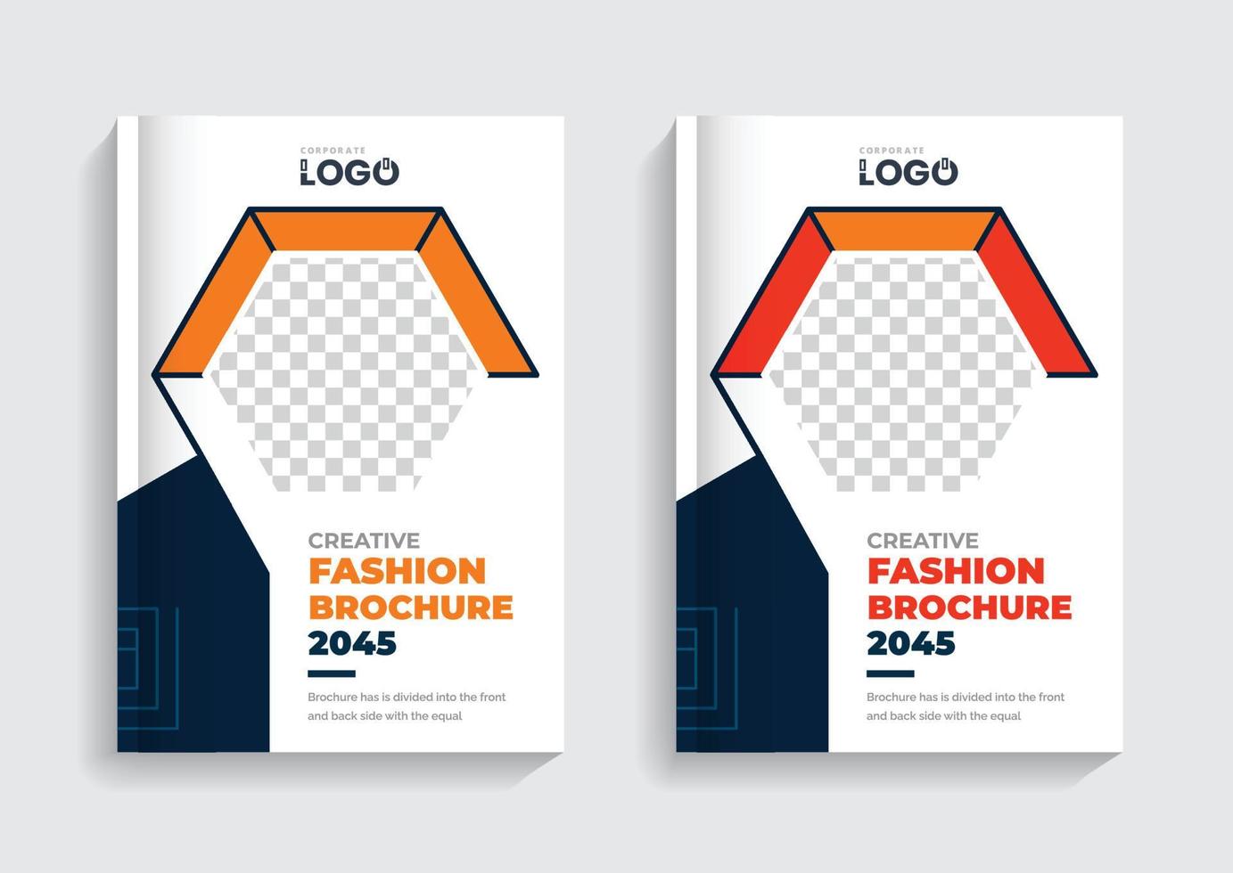 plantilla de diseño de portada de folleto de moda vector