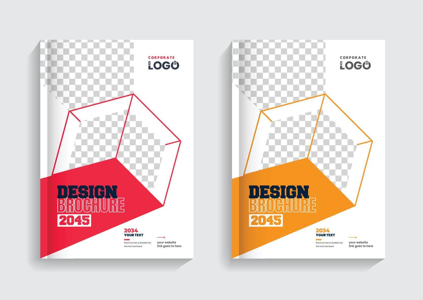 fashion brochure cover design template vector