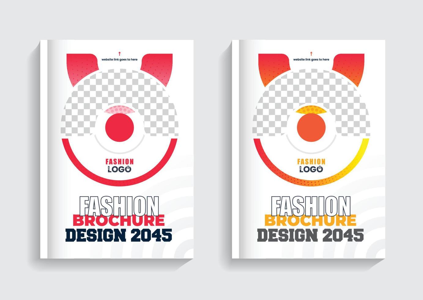 fashion brochure cover design template vector