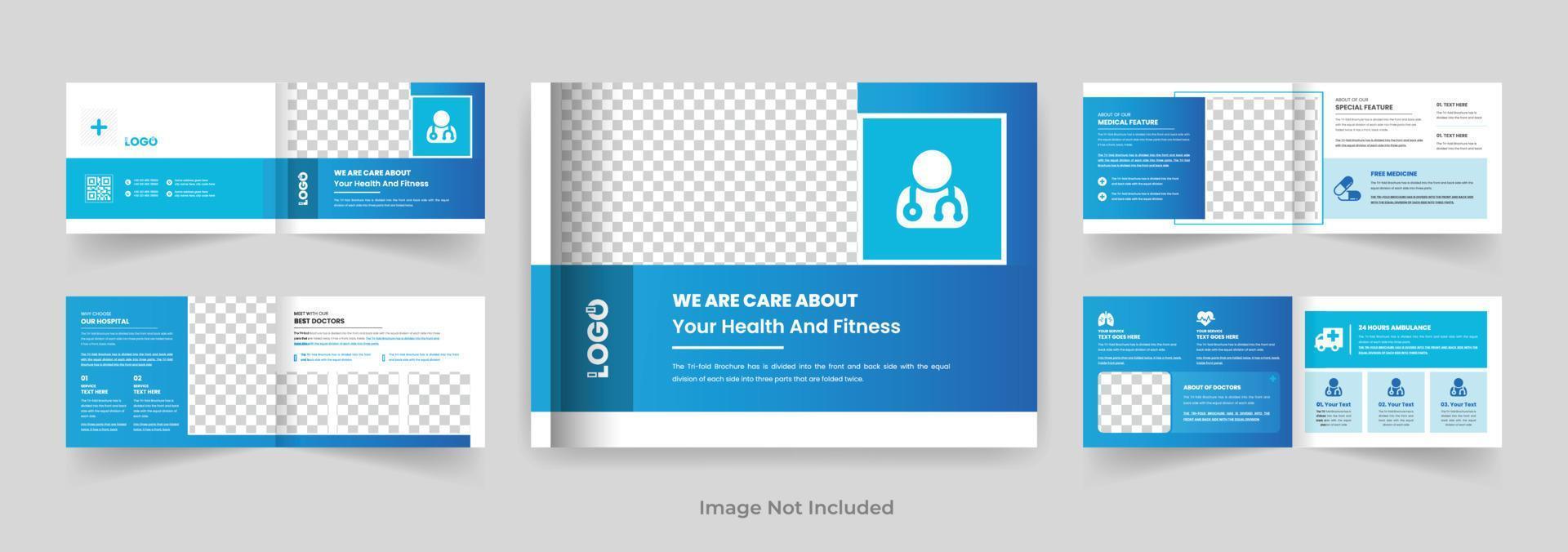 medical landscape company profile brochure vector