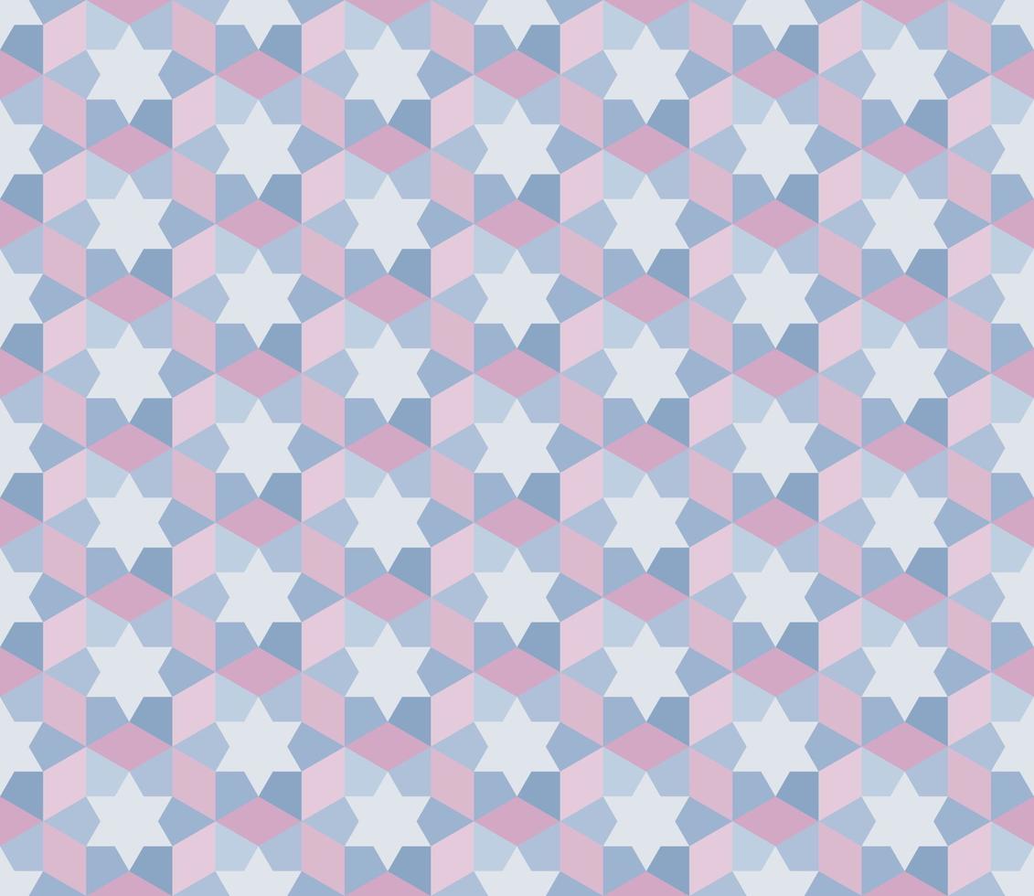 Seamless Background Hexagon Pattern Pink Blue vector