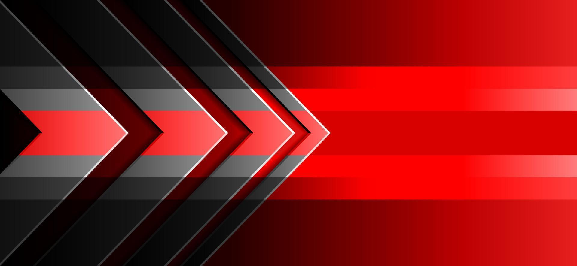 Red Abstract Background Black Arrowhead Gray Stripes vector