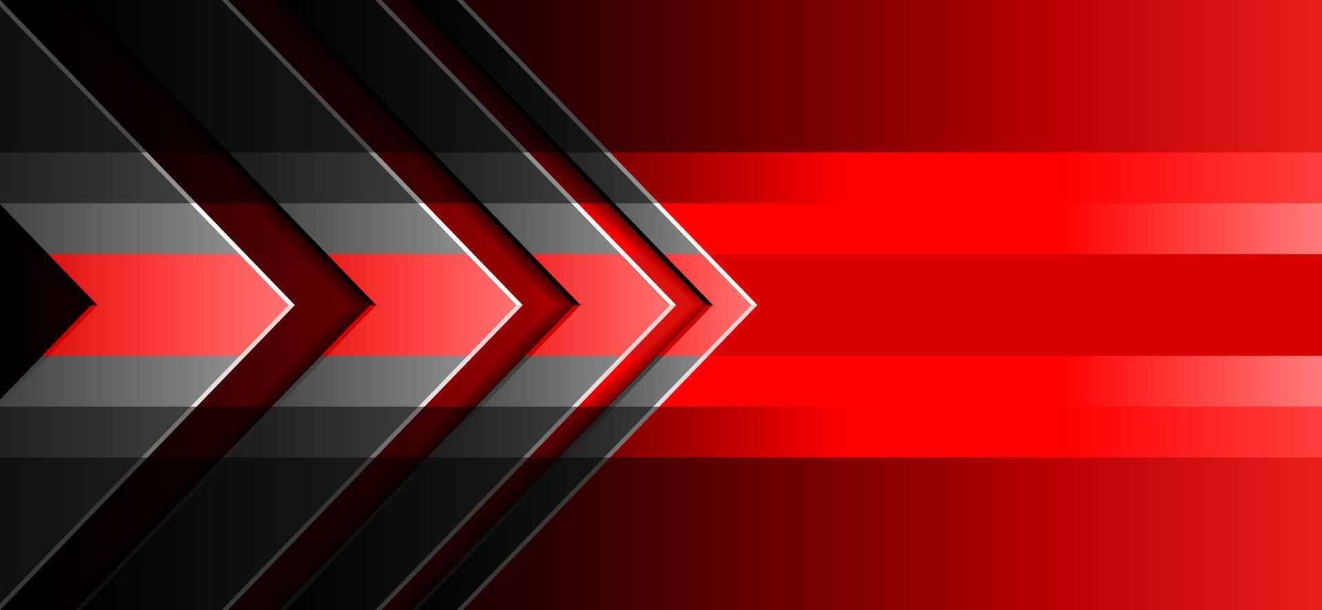 Red Abstract Background Black Arrowhead Gray Stripes vector