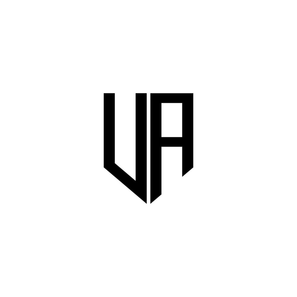 diseño de logotipo de letra ua con fondo blanco en illustrator. logotipo vectorial, diseños de caligrafía para logotipo, afiche, invitación, etc. vector