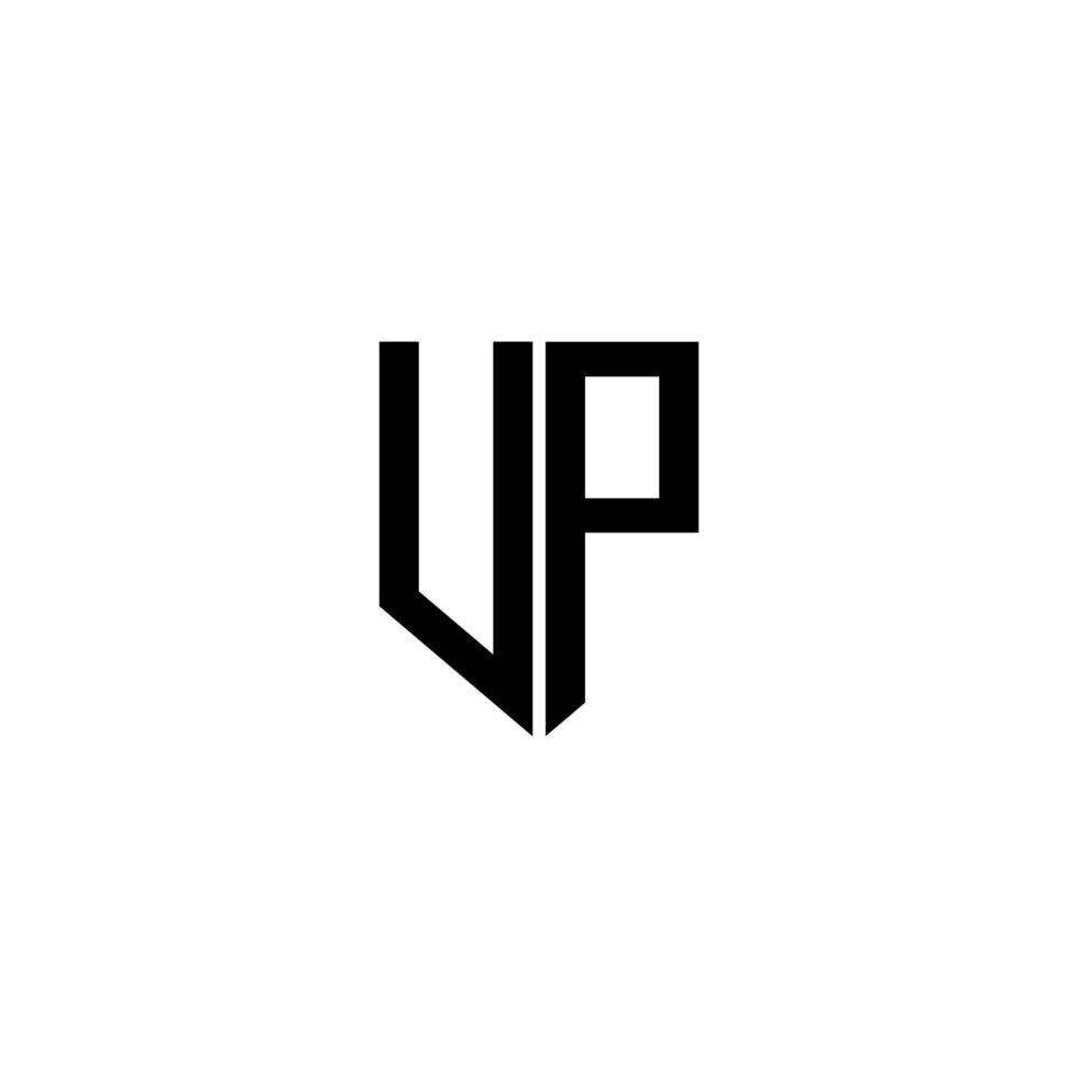 UP letter logo design with white background in illustrator. Vector logo, calligraphy designs for logo, Poster, Invitation, etc.