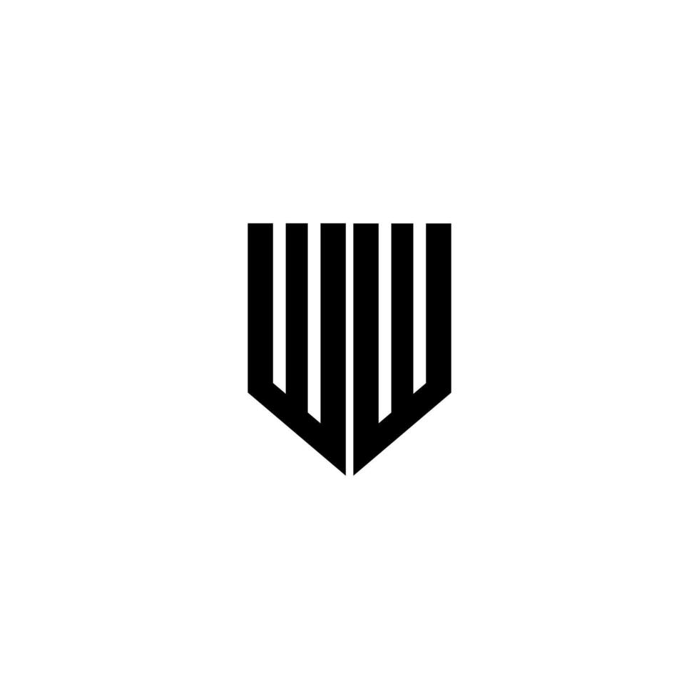 WW letter logo design with white background in illustrator. Vector logo, calligraphy designs for logo, Poster, Invitation, etc.