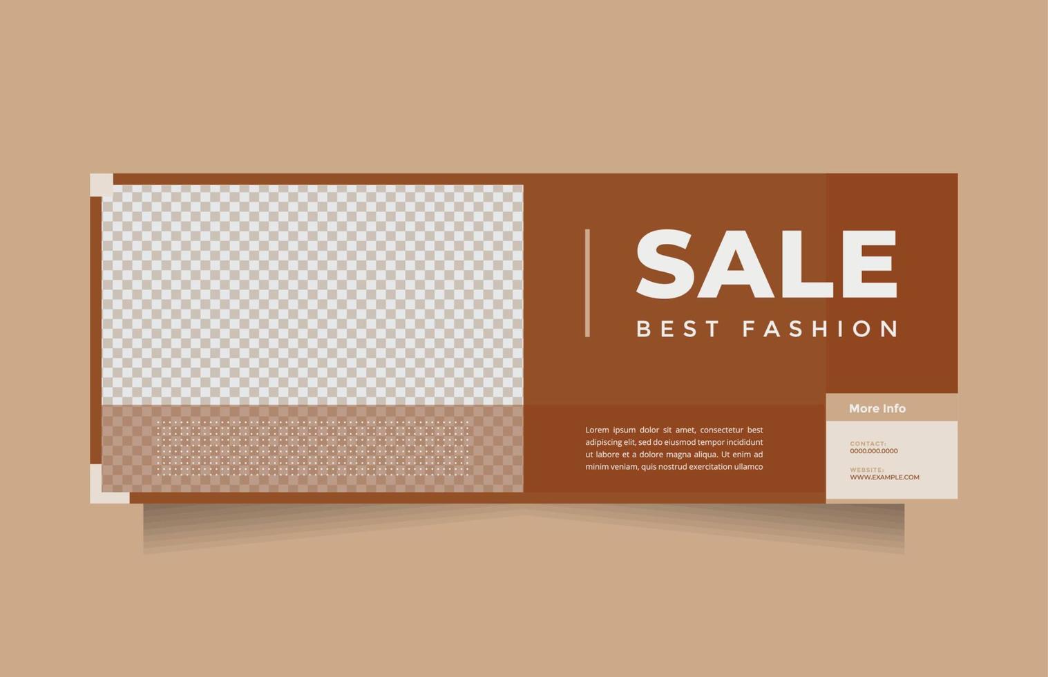 diseño de plantilla de banner creativo, limpio y minimalista para productos de belleza y moda de marca de promoción. diseño simple, elegante y moderno con un color moderno y hermoso vector