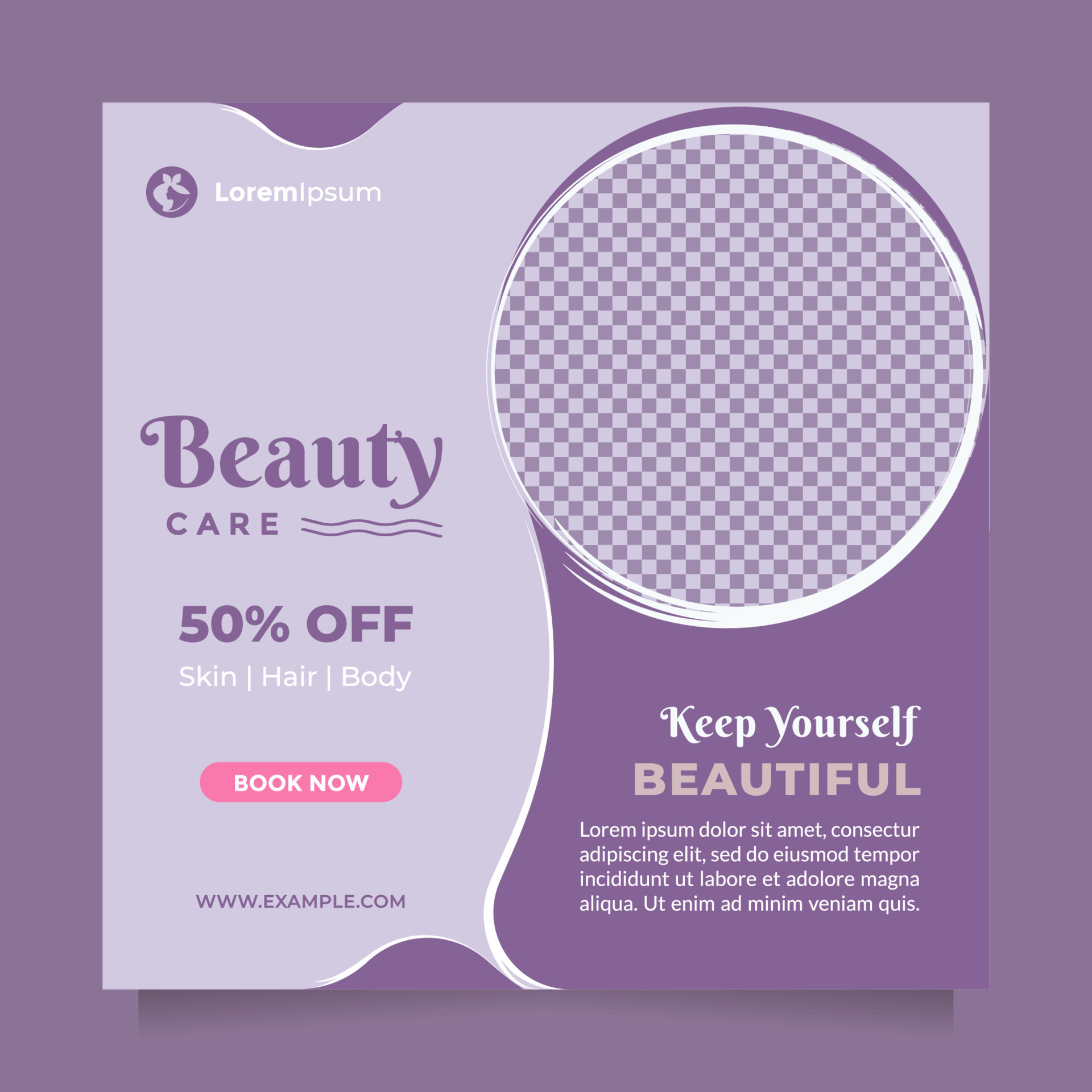Beauty care center social media post and banner template. Creative promotion design concept of professional hair spa, hair mask, hair style, cosmetic sale or promotion, skin treatment, etc 12507308 Vector Art at Beauty care center social media post and banner template. Creative promotion design concept of professional hair spa, hair mask, hair style, cosmetic sale or promotion, skin treatment, etc 12507308 Vector Art at