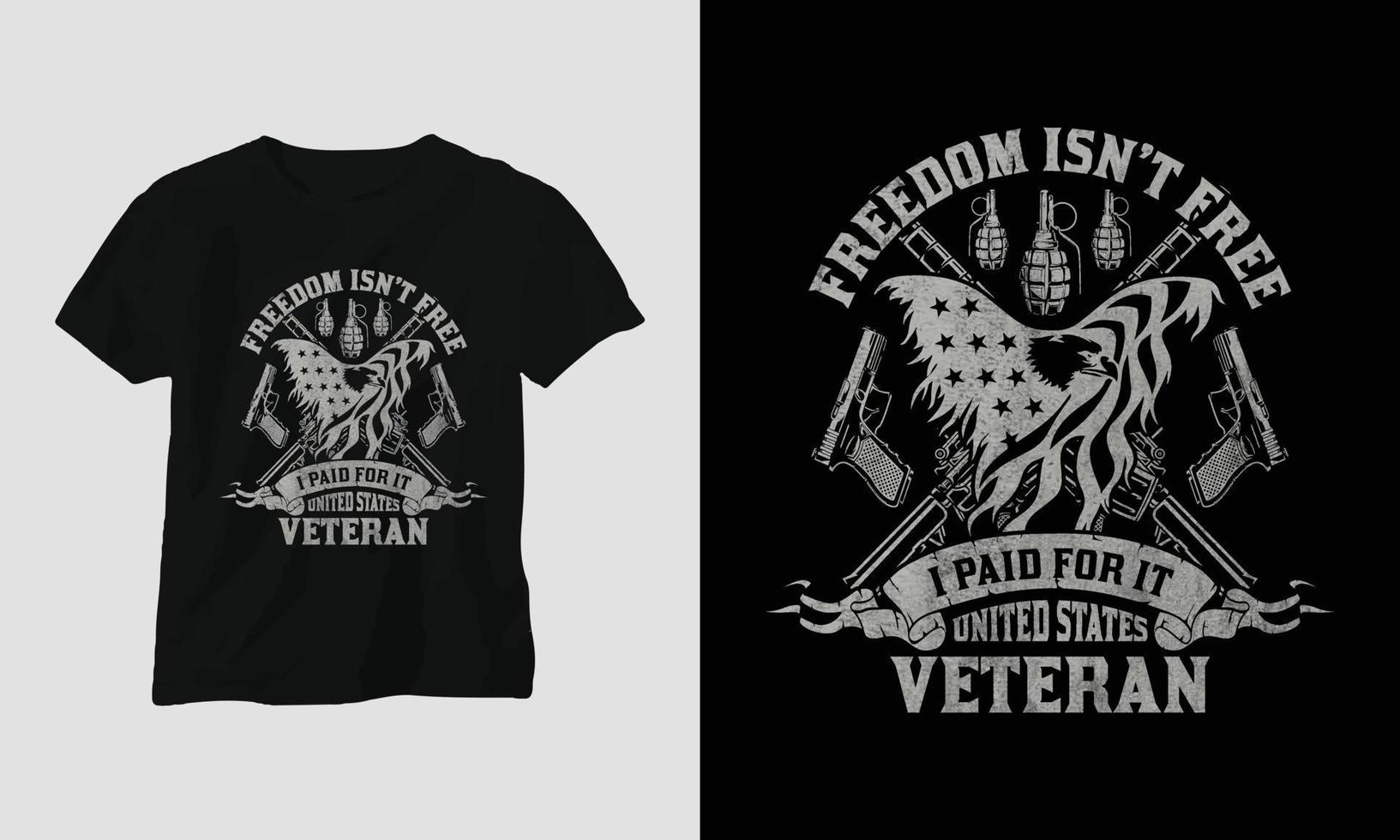 Veterans Day T-shirt Design Template vector