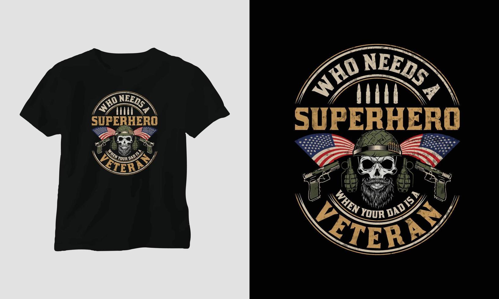 Veterans Day T-shirt Design Template vector