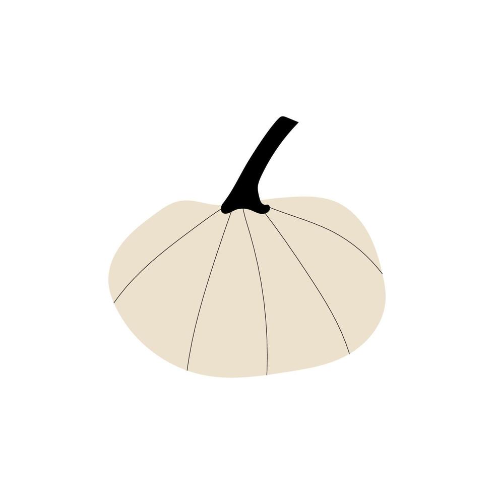 símbolo de agricultura de planta de calabaza de otoño. decoración de otoño comida fresca y saludable. vector