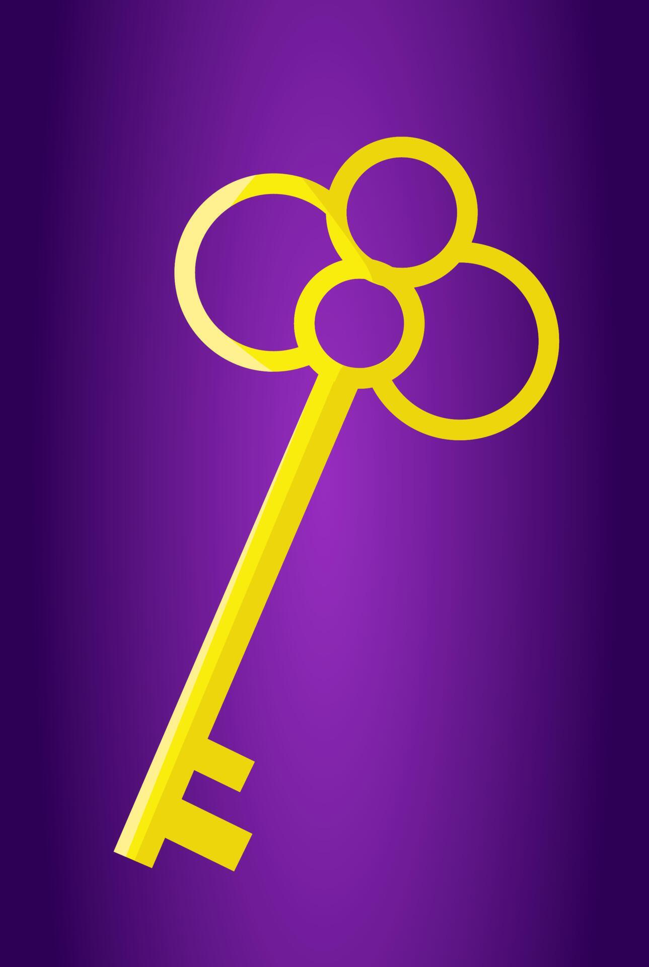 Golden Magic Keys On An Illuminated Background Vector Graphics golden-magic-keys-on-an-illuminated-background-vector-graphics