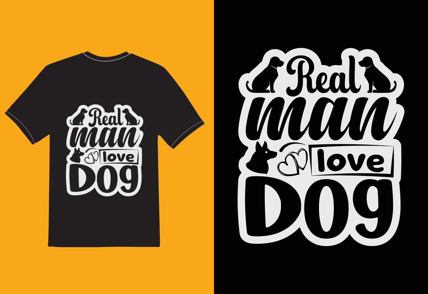 Real Man Love Dog vector