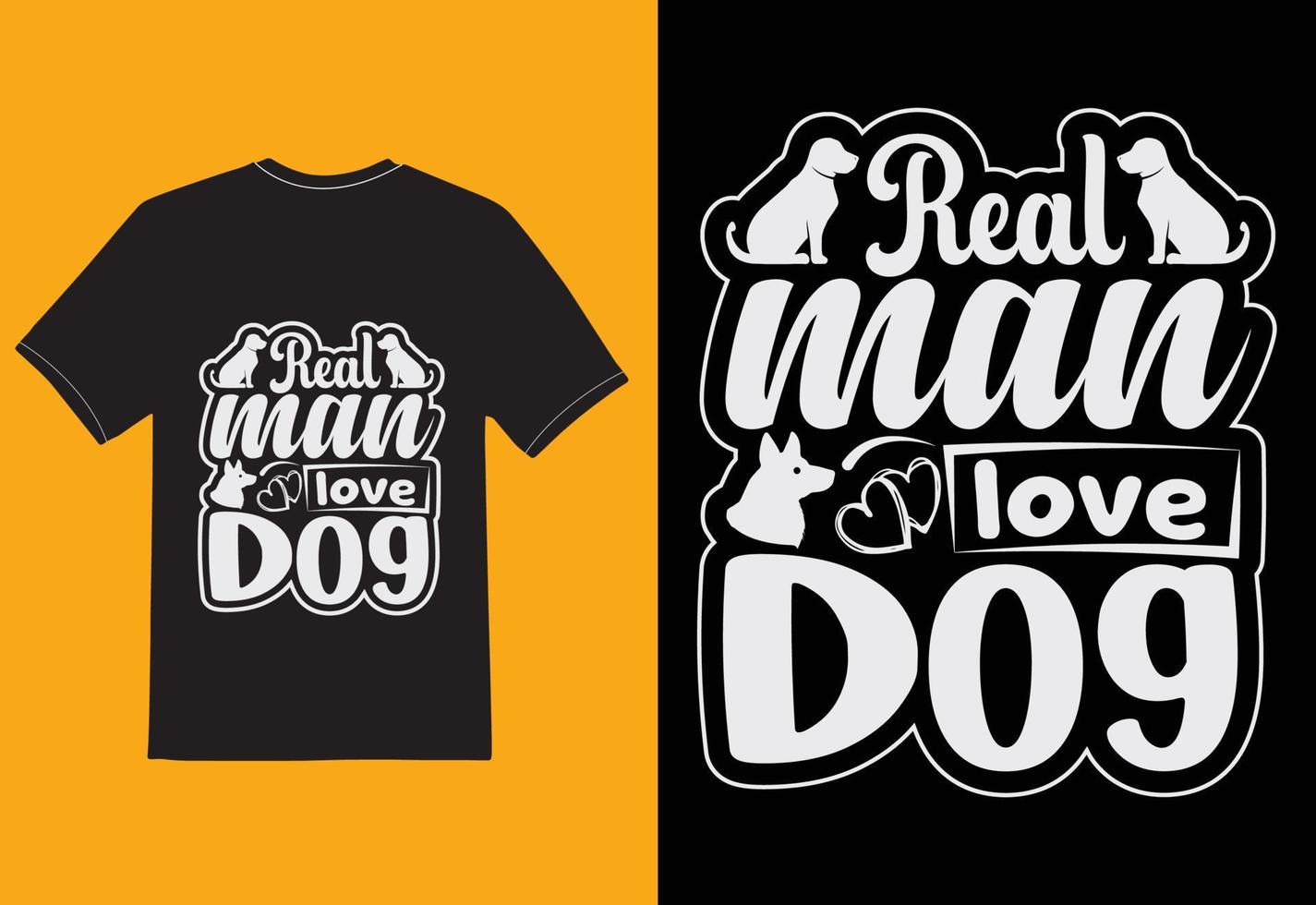 Real Man Love Dog vector