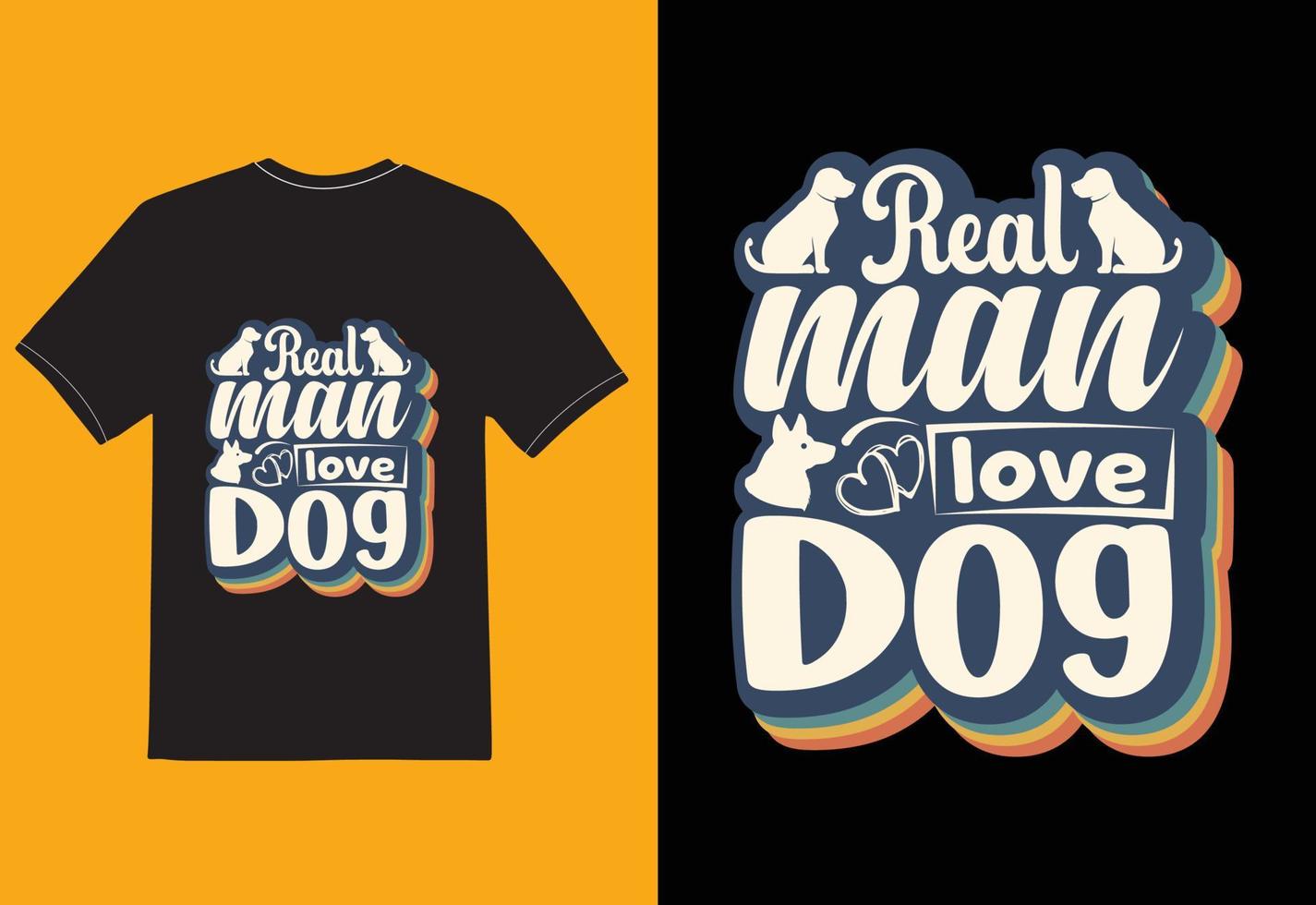 Real Man Love Dog vector