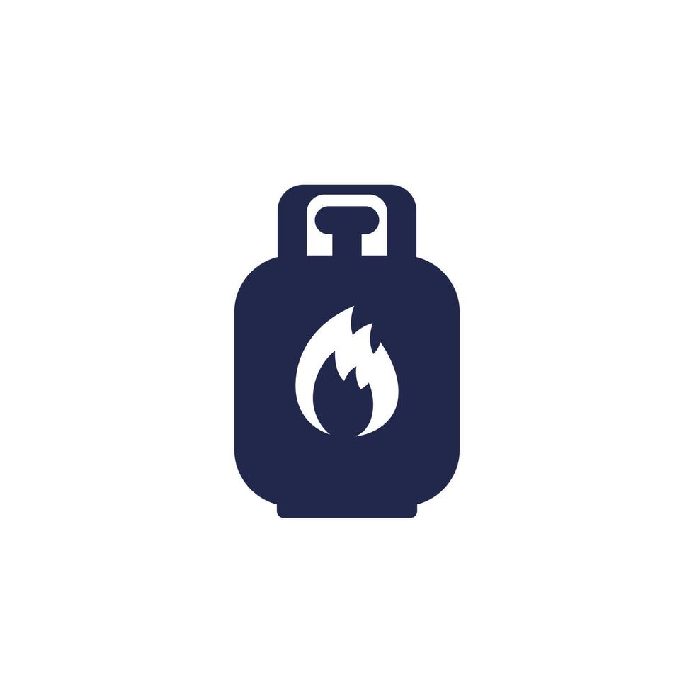 propane gas tank icon on white vector