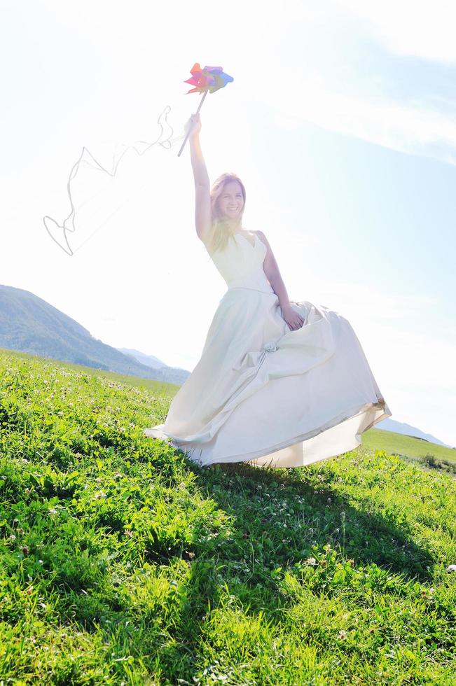 Beautiful outdoor bride photo