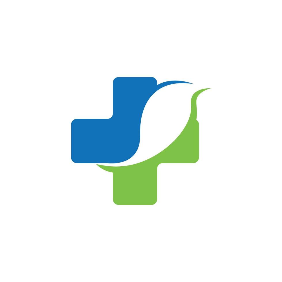 Nature health herbal medicine logo vector