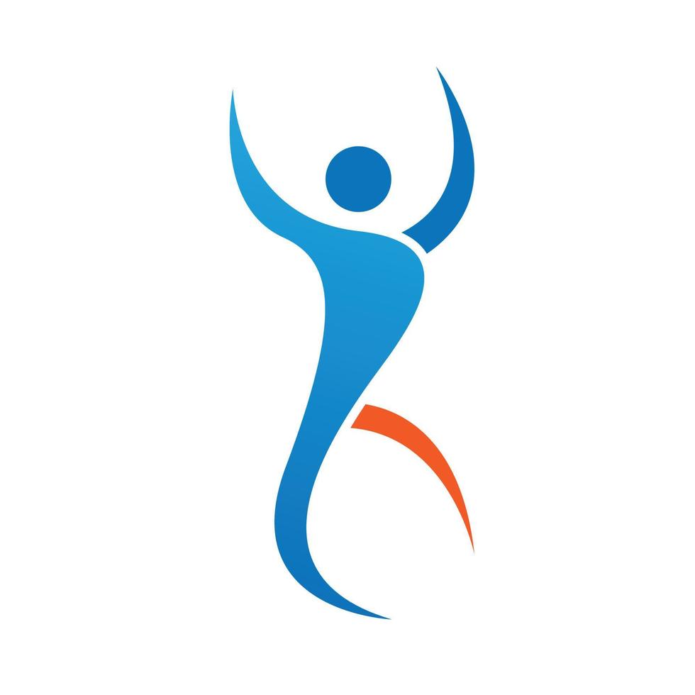 Abstract people logo design image vector