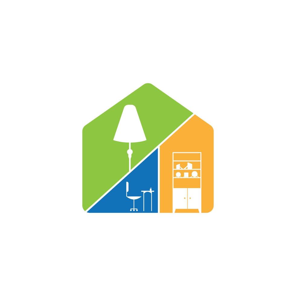 Home interior logo design vector