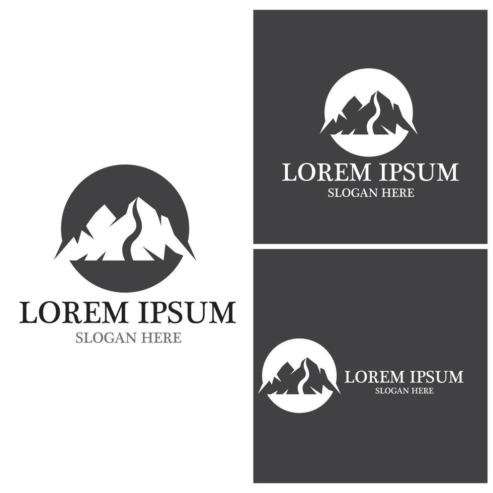 Mountain icon Logo vector