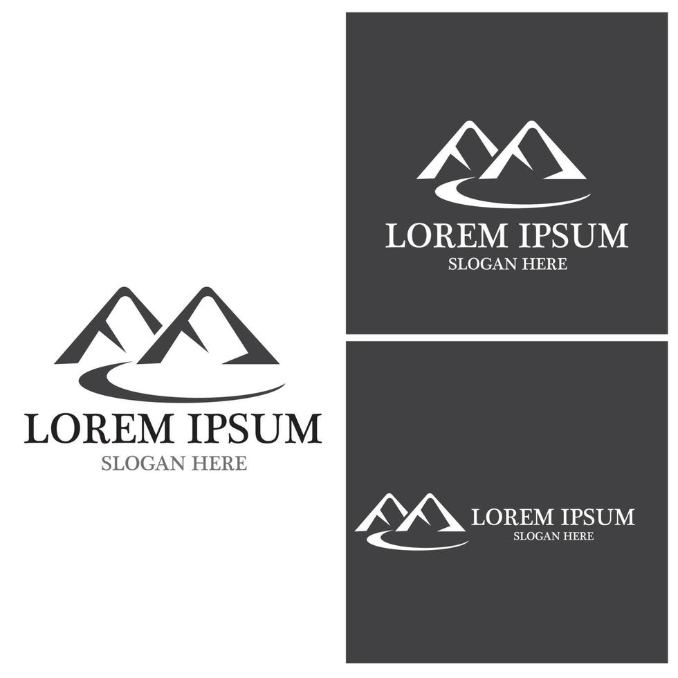 Mountain icon Logo vector
