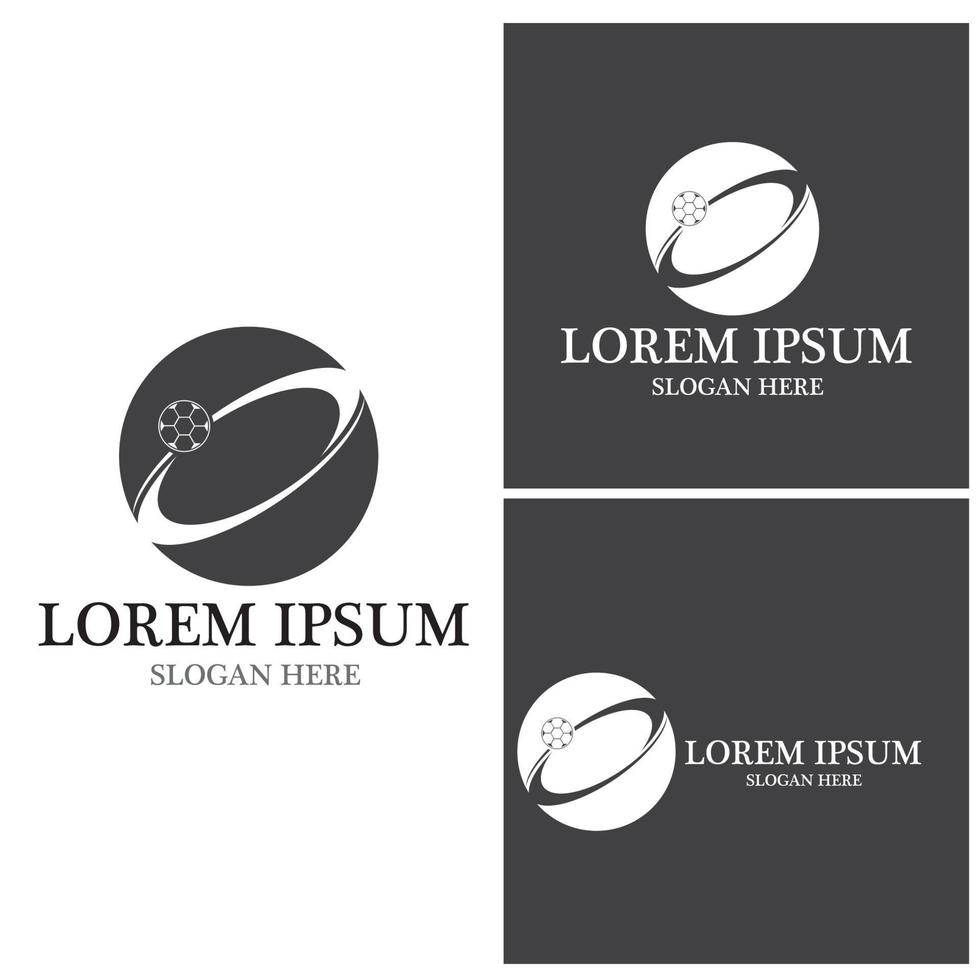 Foot ball icon logo vector template