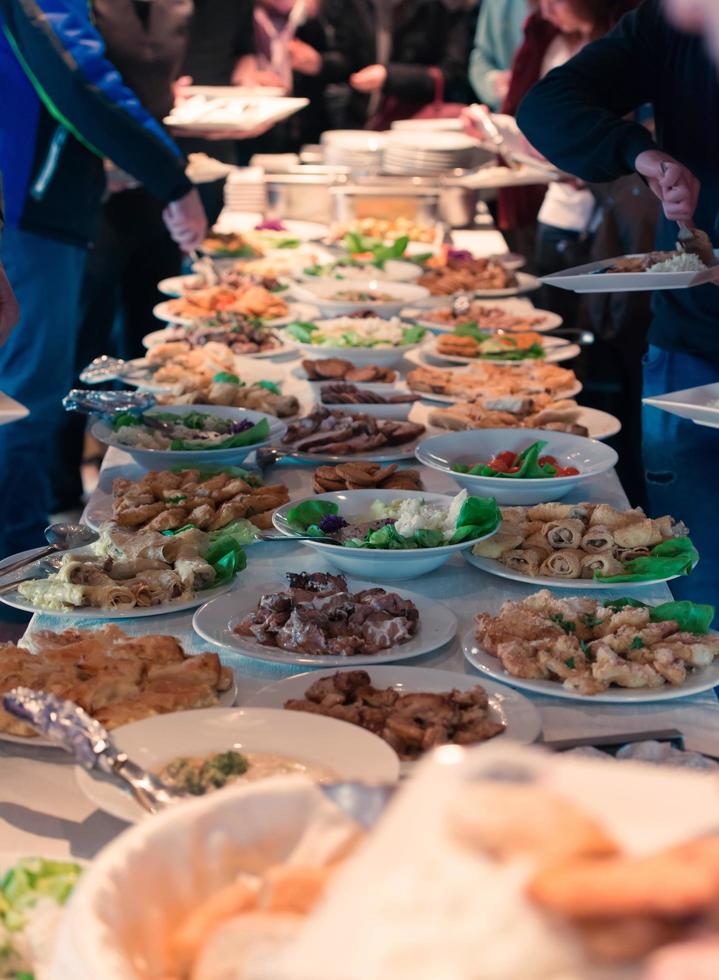 catering food table photo