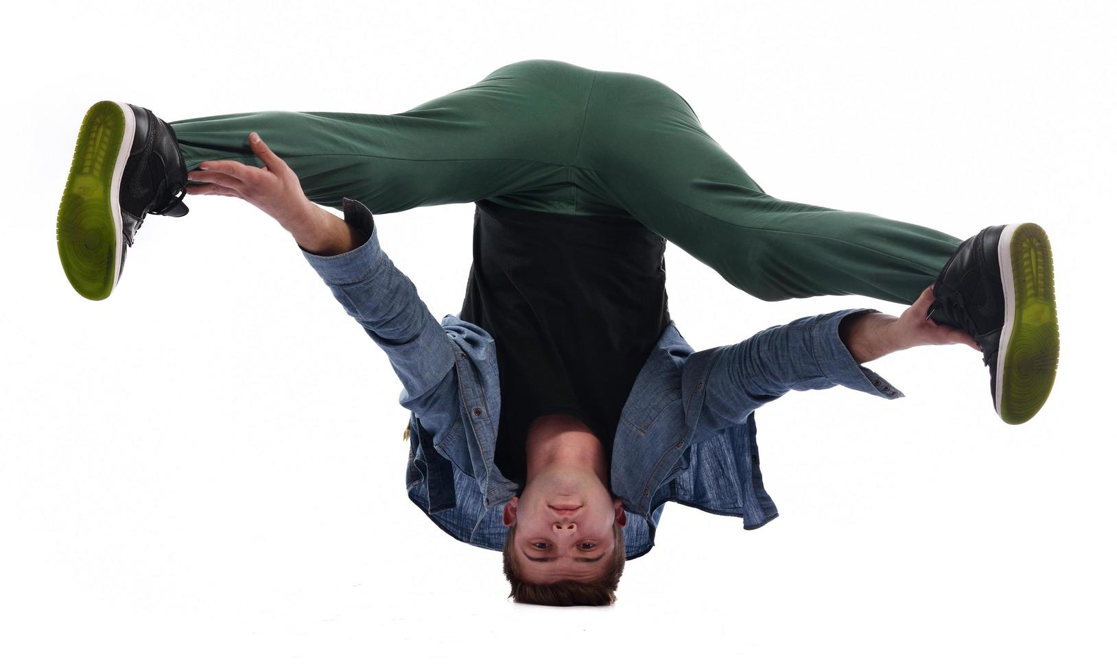 young man dancing photo