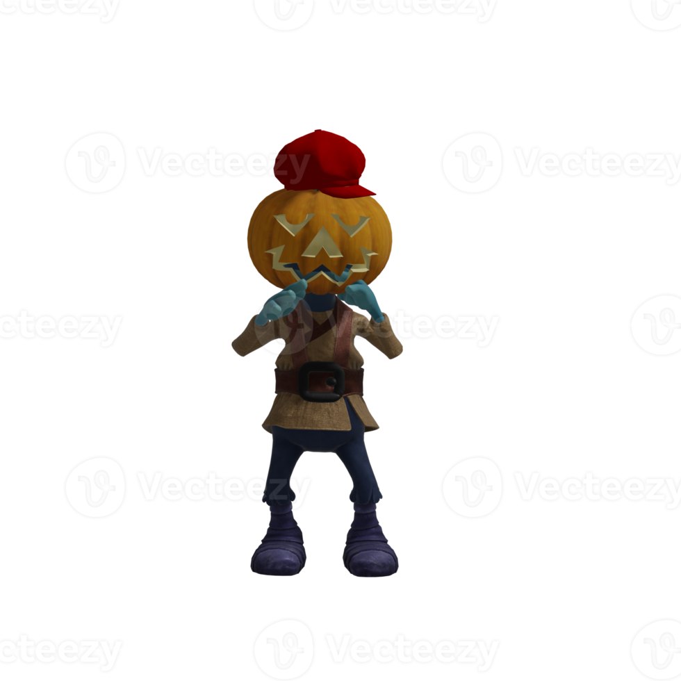 Pumpkin monsters dancing png