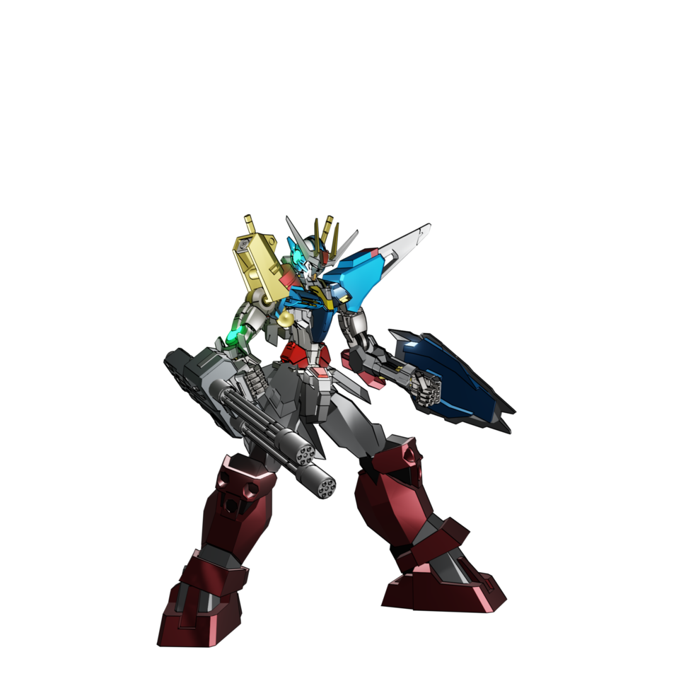 Mecha attack pose png