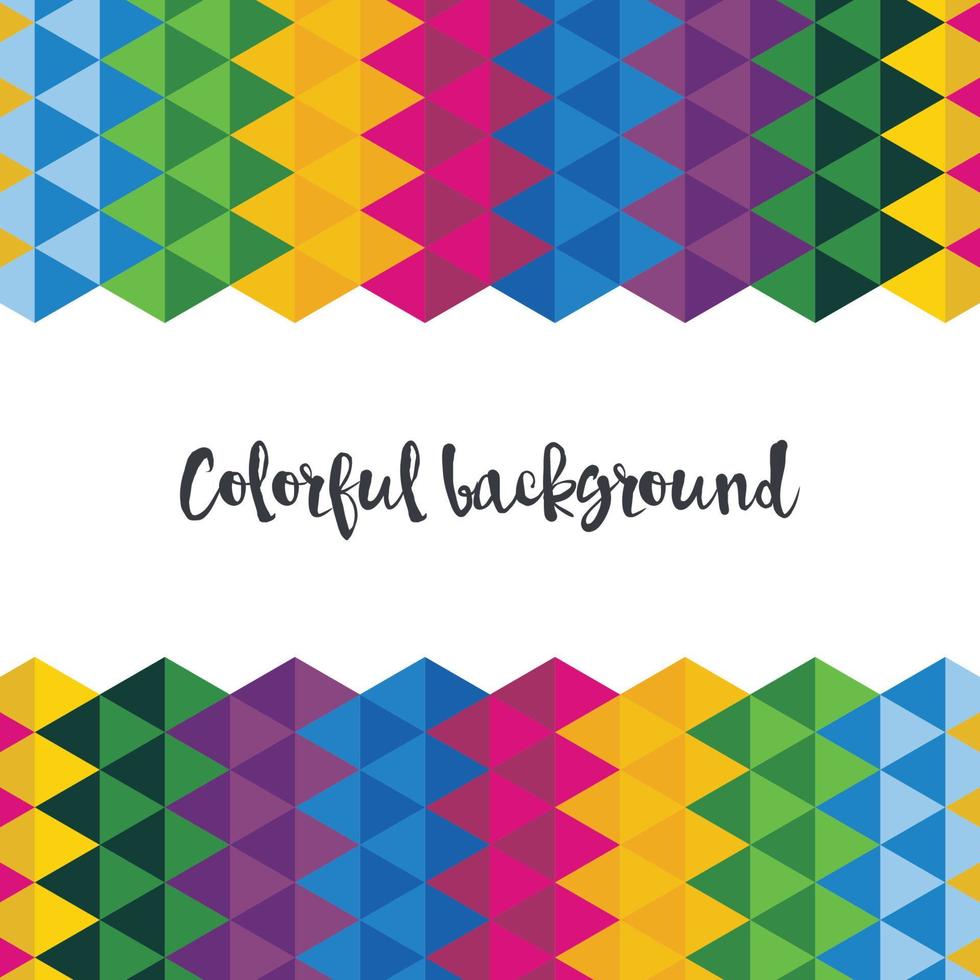 Triangled Colorful Background vector