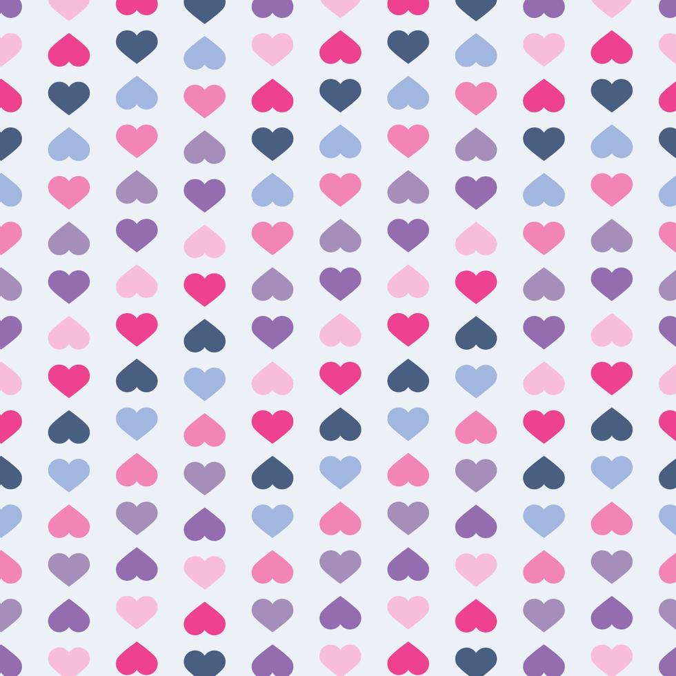 Purple and Pink Heart Pattern vector