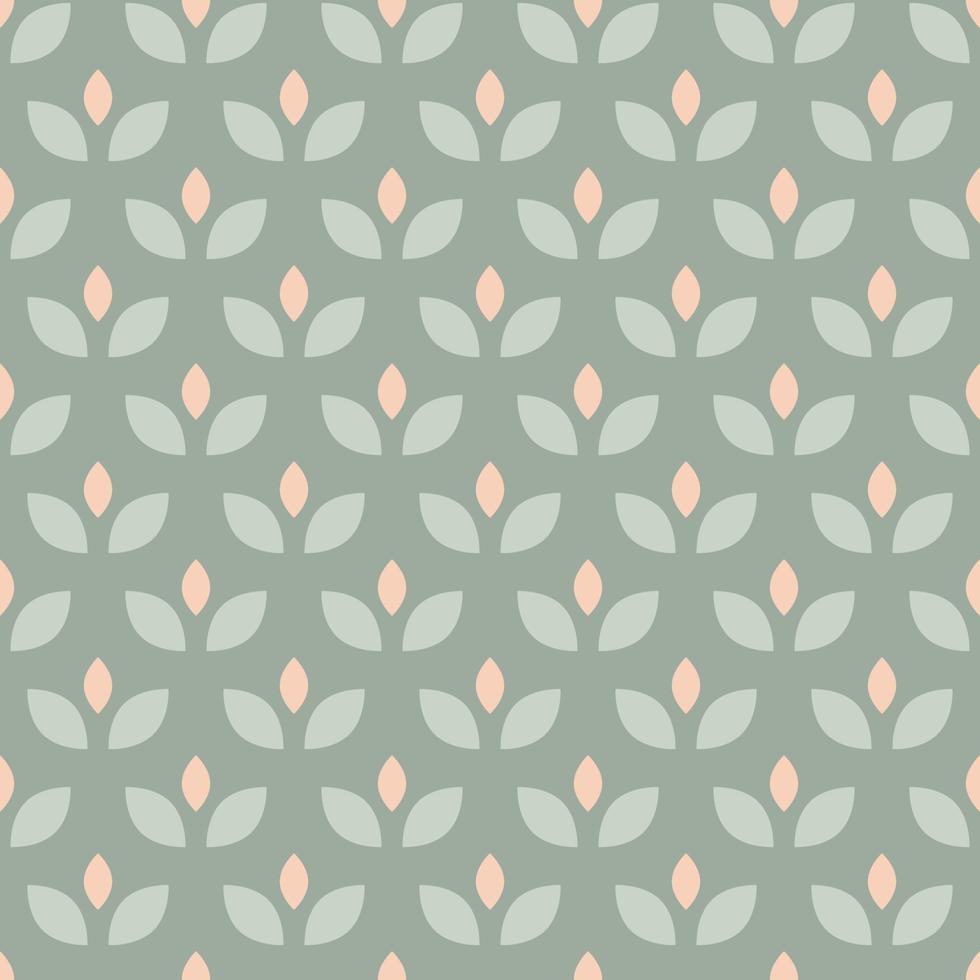 Minimal Flat Leaves Pattern vector