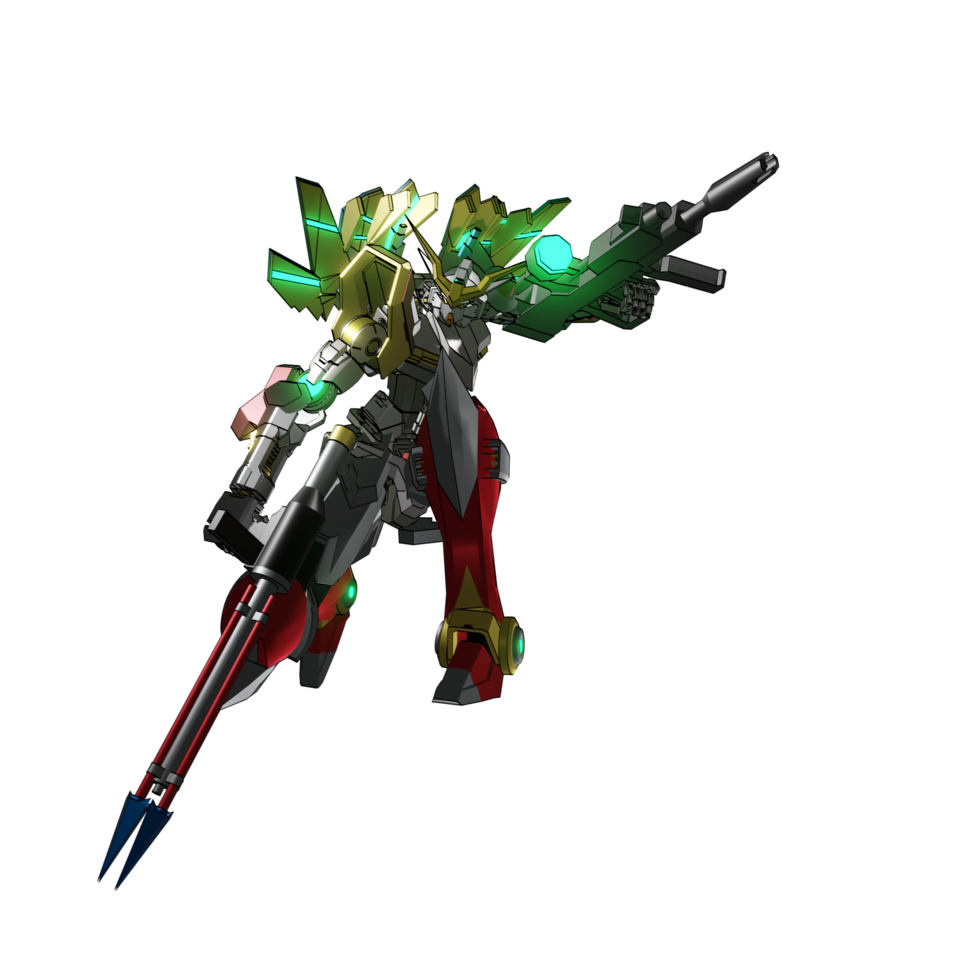 Mecha-Angriffspose png