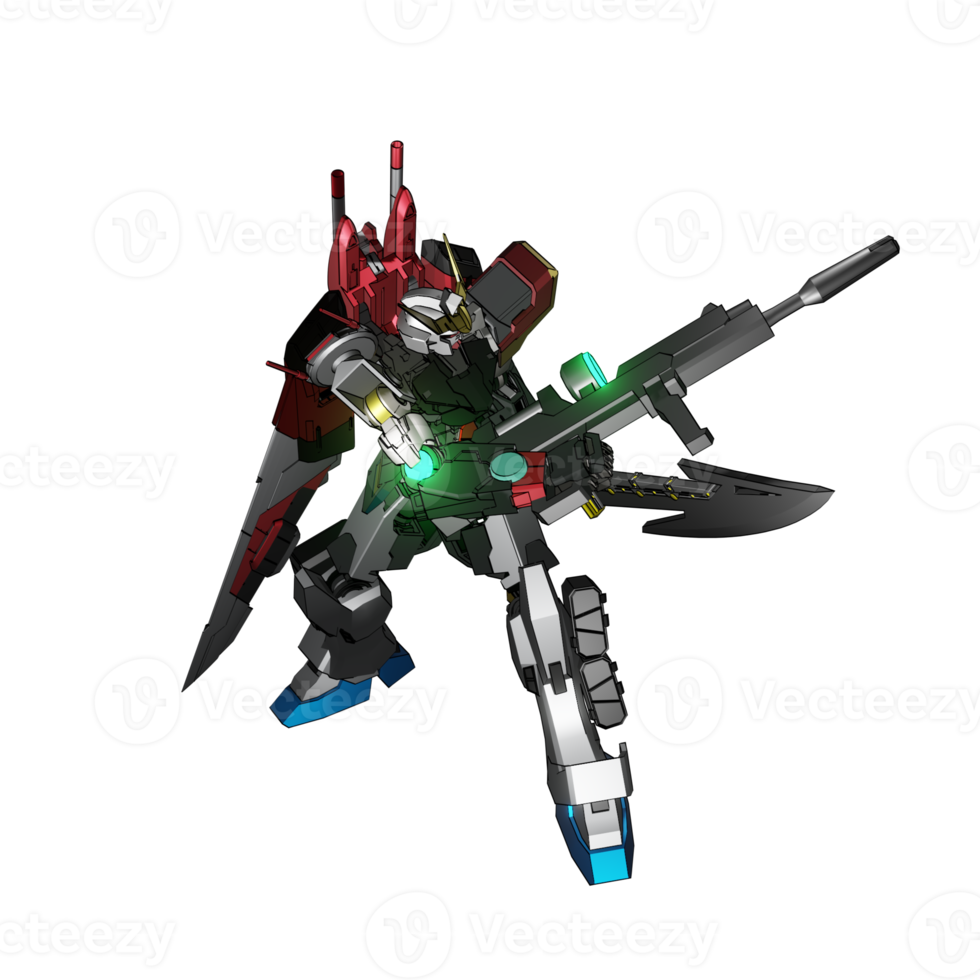 Mecha-Angriffspose png