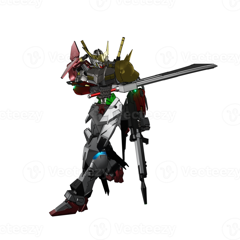 mecha listo para atacar png