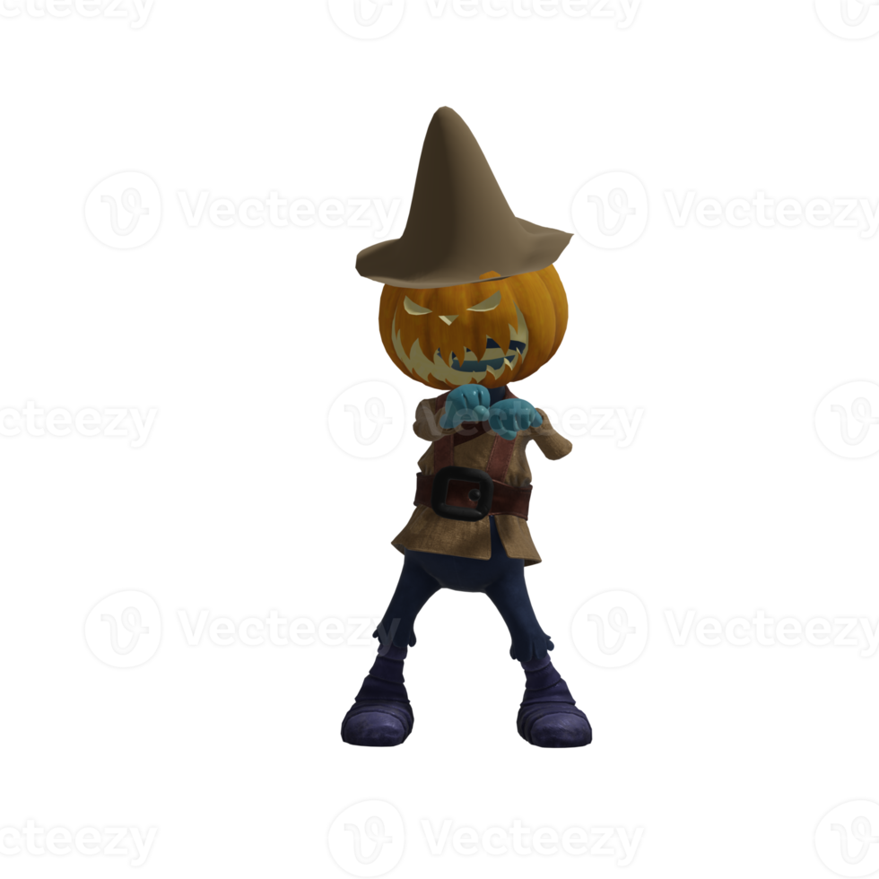 Pumpkin monsters dancing png