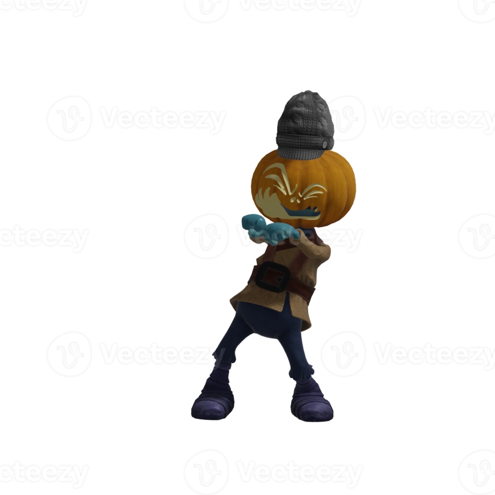 Pumpkin monsters dancing png