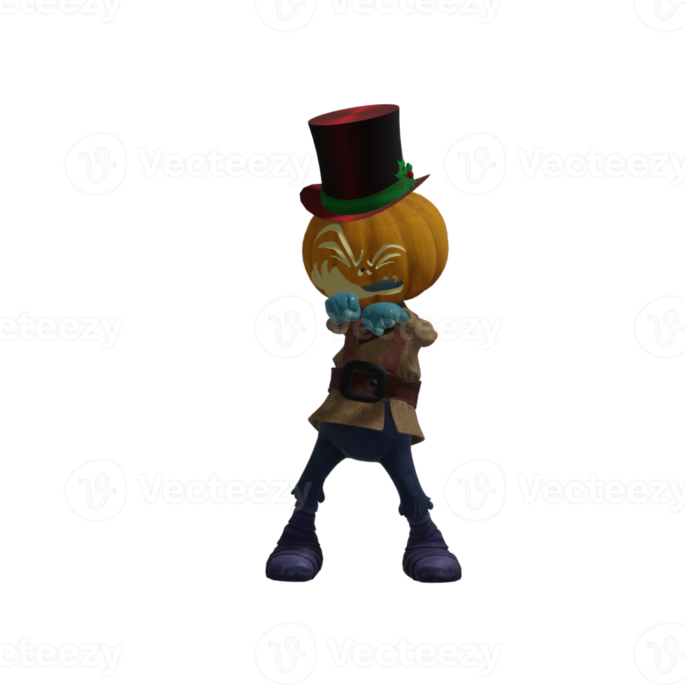 zucca mostro posa Halloween png