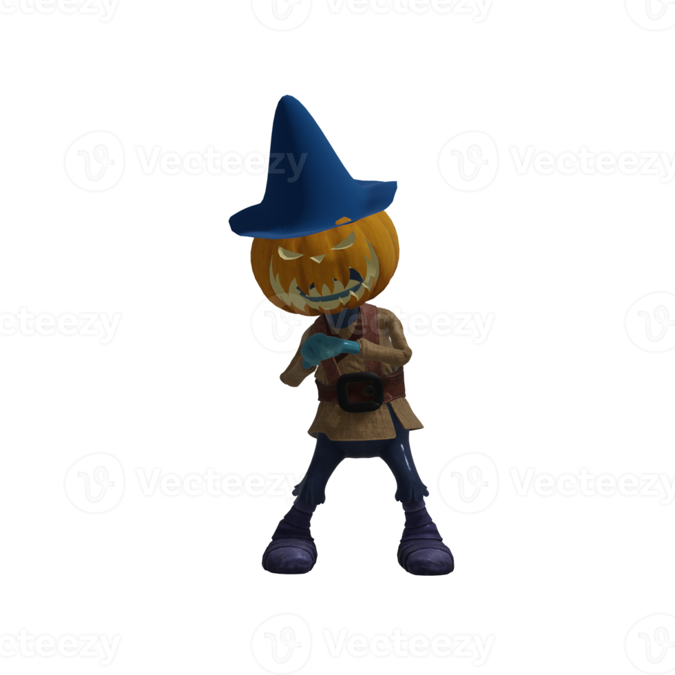 zucca mostro posa Halloween png