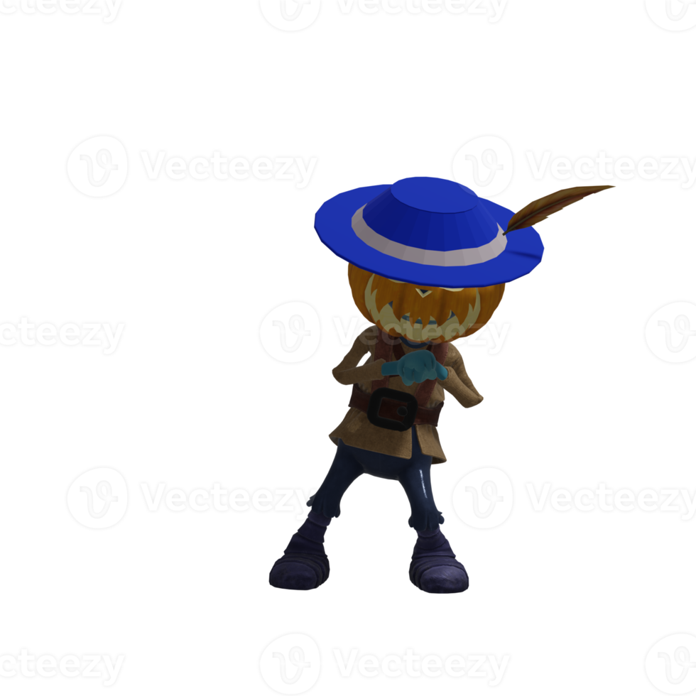 Pumpkin monsters dancing png