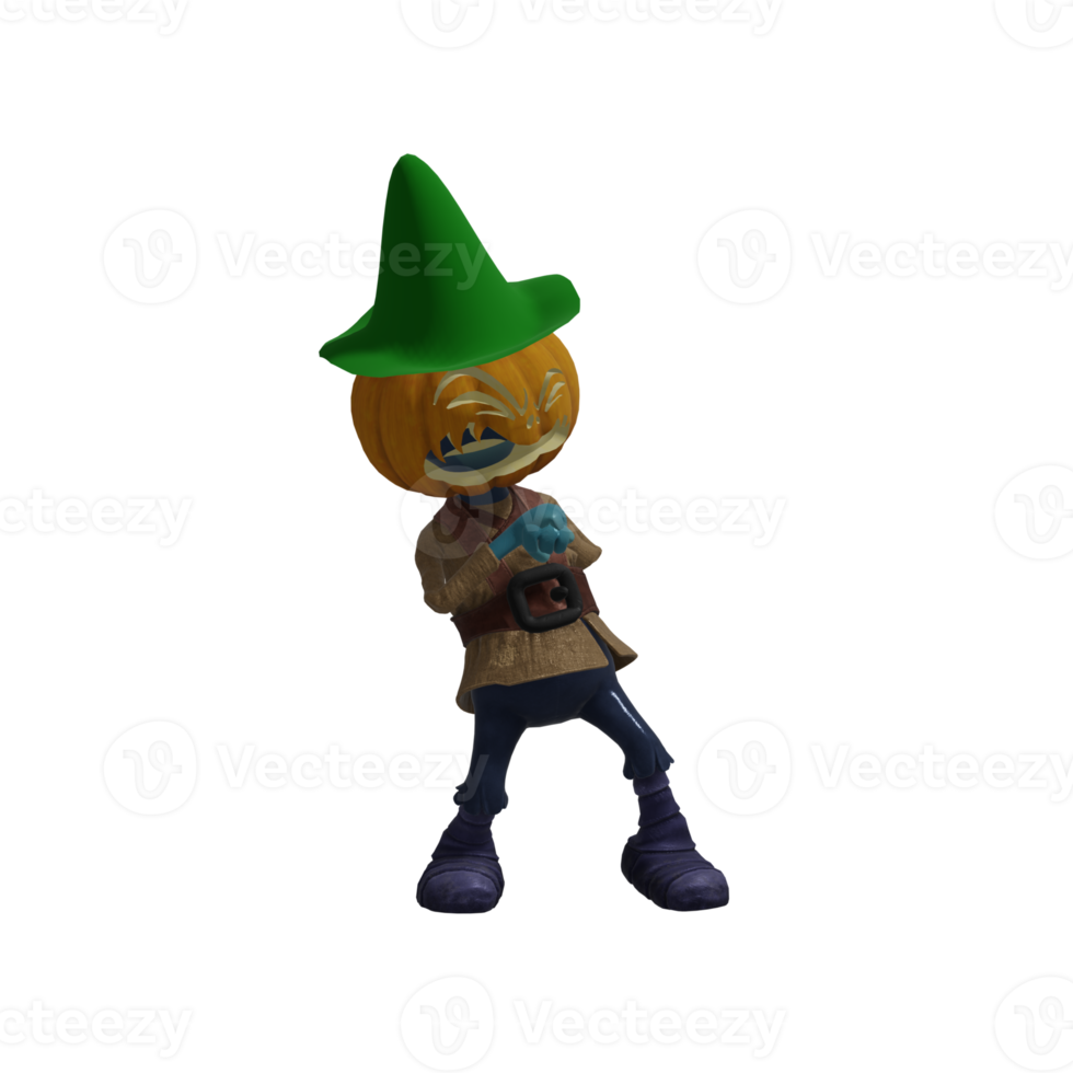 Pumpkin monsters dancing png