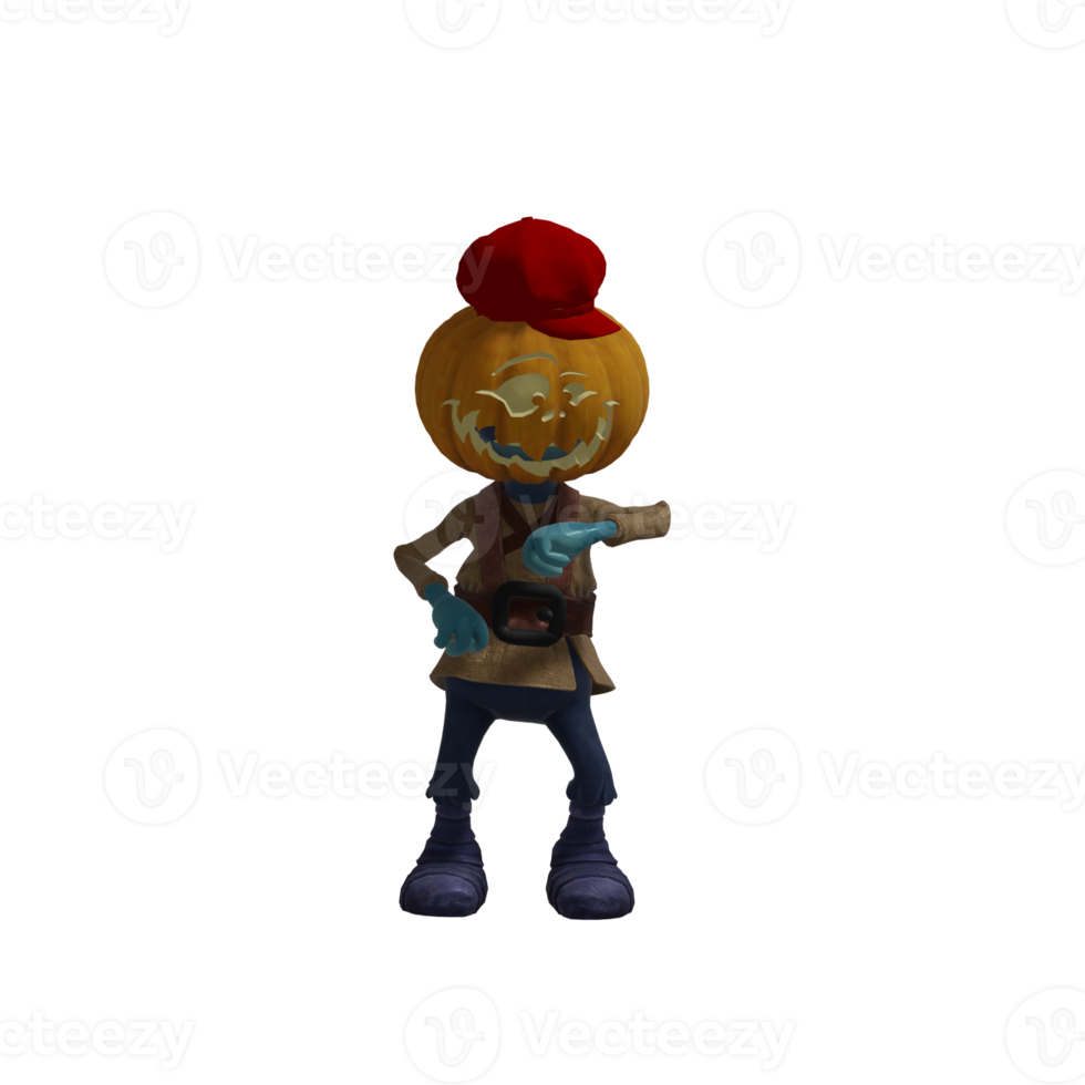 Pumpkin monsters dancing png