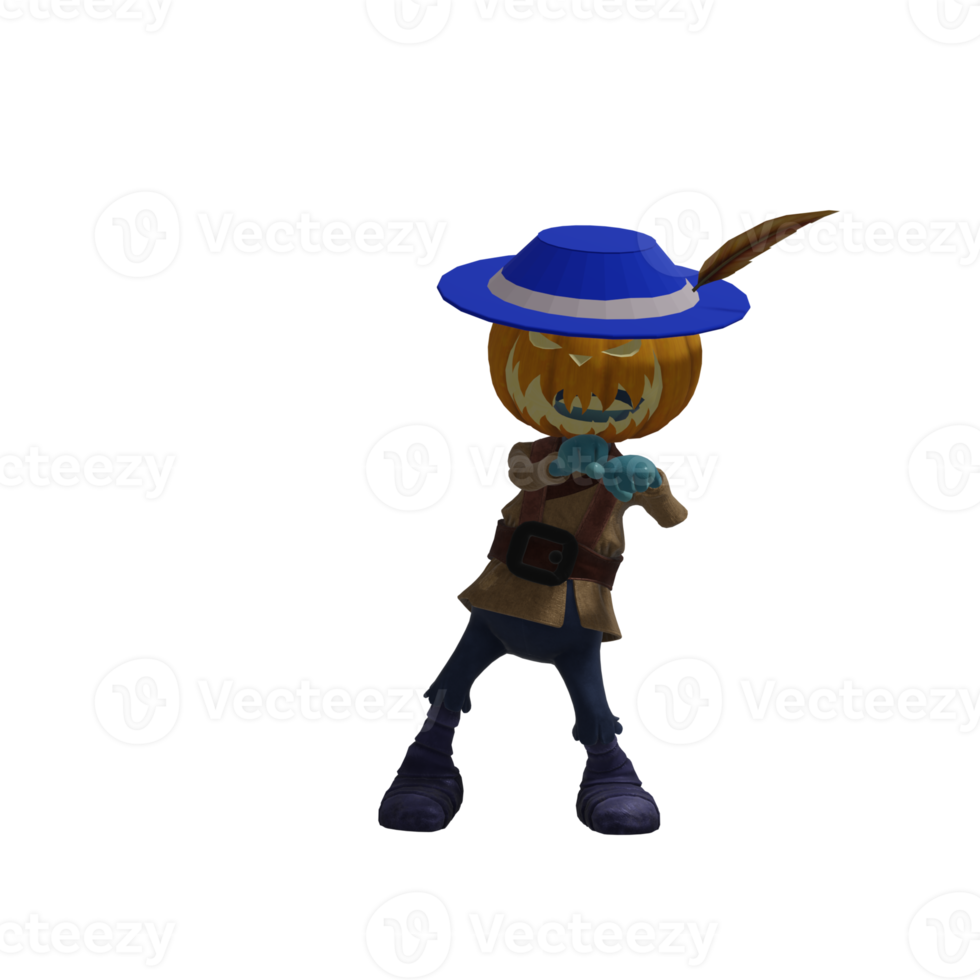 Pumpkin monsters dancing png