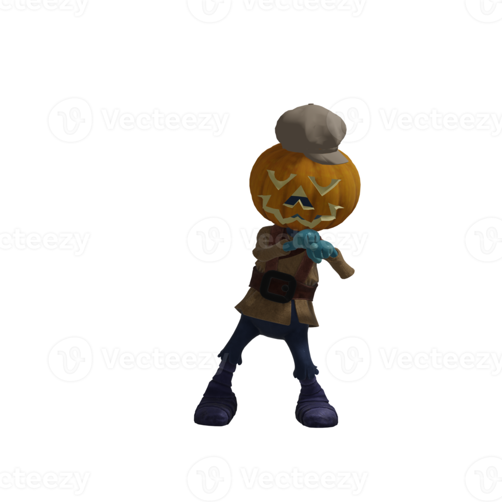 zucca mostro posa Halloween png